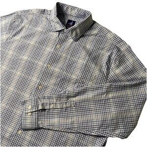 Johnnie-O Prep-Formance WAKE XL BLUE Plaid Mens Long Sleeve Button Up Shirt Logo
